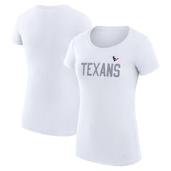 G-III 4Her by Carl Banks Women's Super-Slim Fit Lightweight Dot Print T-Shirt - Houston Texans