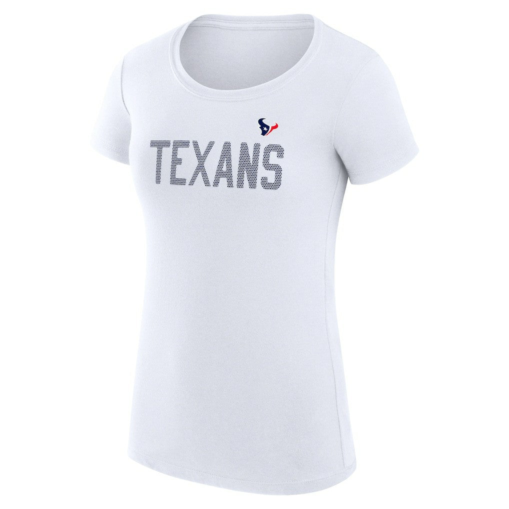 G-III 4Her by Carl Banks Women's Super-Slim Fit Lightweight Dot Print T-Shirt - Houston Texans
