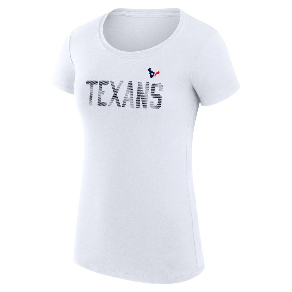 G-III 4Her by Carl Banks Women's Super-Slim Fit Lightweight Dot Print T-Shirt - Houston Texans