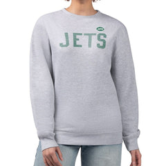 G-III 4Her by Carl Banks Women's Dot Print Fleece Pullover Sweatshirt - New York Jets