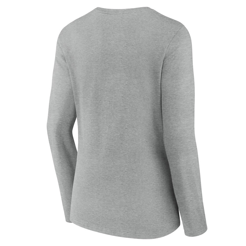 MLB Cincinnati Reds Women's Fastball Long Sleeve V-Neck T-Shirt