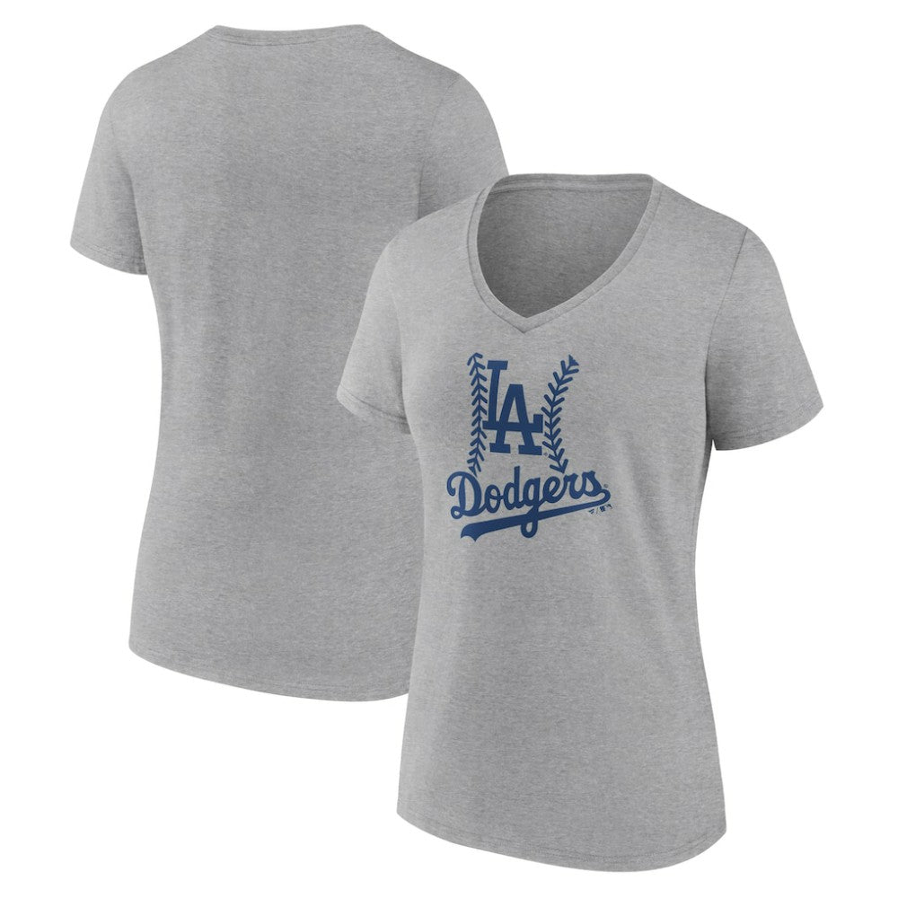 MLB Los Angeles Dodgers Women's Fastball V-Neck T-Shirt