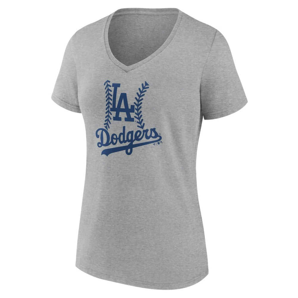 MLB Los Angeles Dodgers Women's Fastball V-Neck T-Shirt