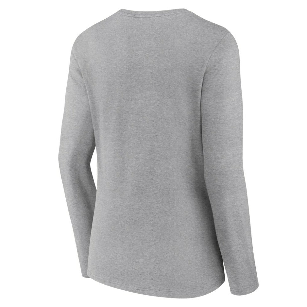 MLB Philadelphia Phillies Women's Fastball Long Sleeve V-Neck T-Shirt