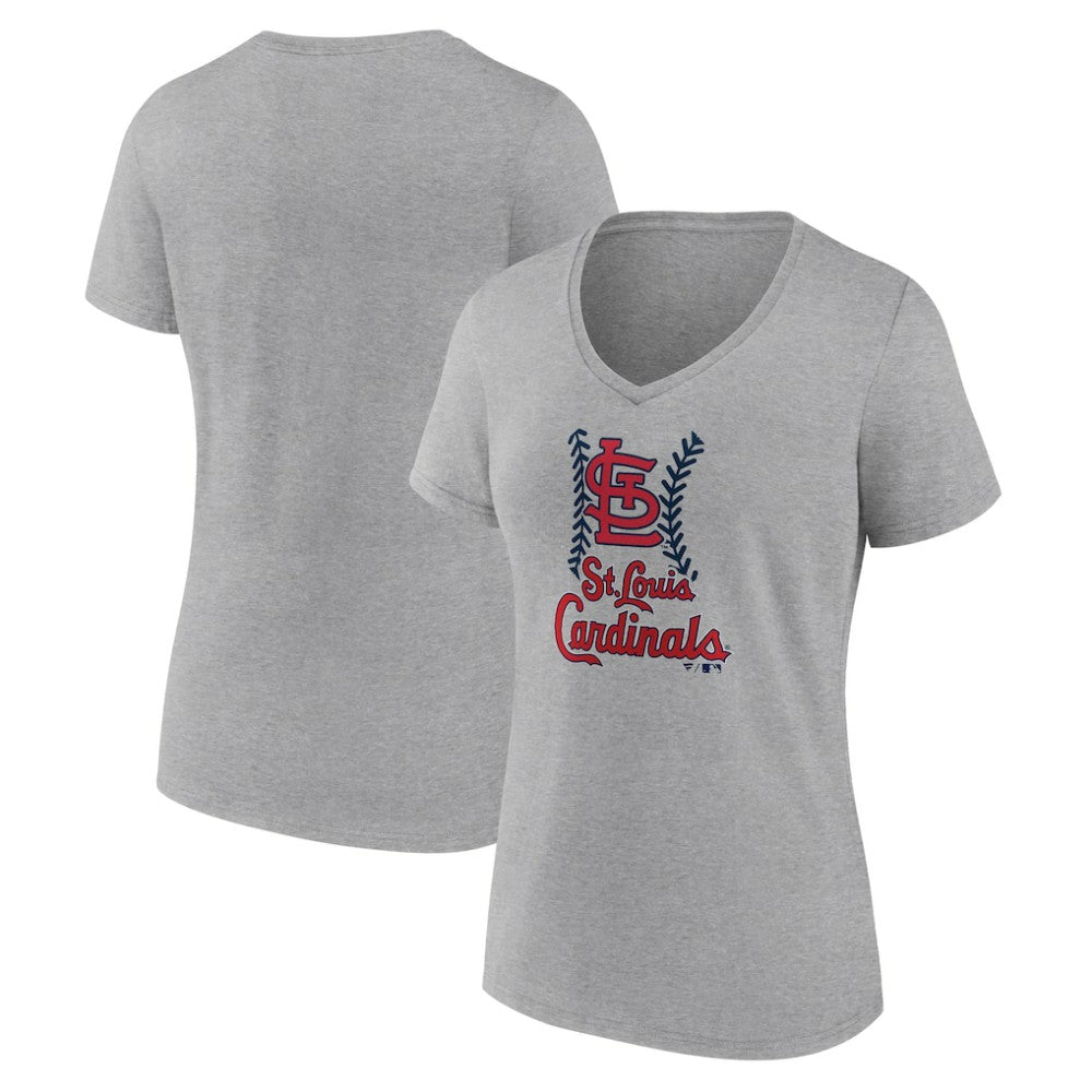 MLB St. Louis Cardinals Women's Fastball V-Neck T-Shirt