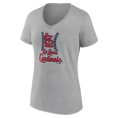 MLB St. Louis Cardinals Women's Fastball V-Neck T-Shirt