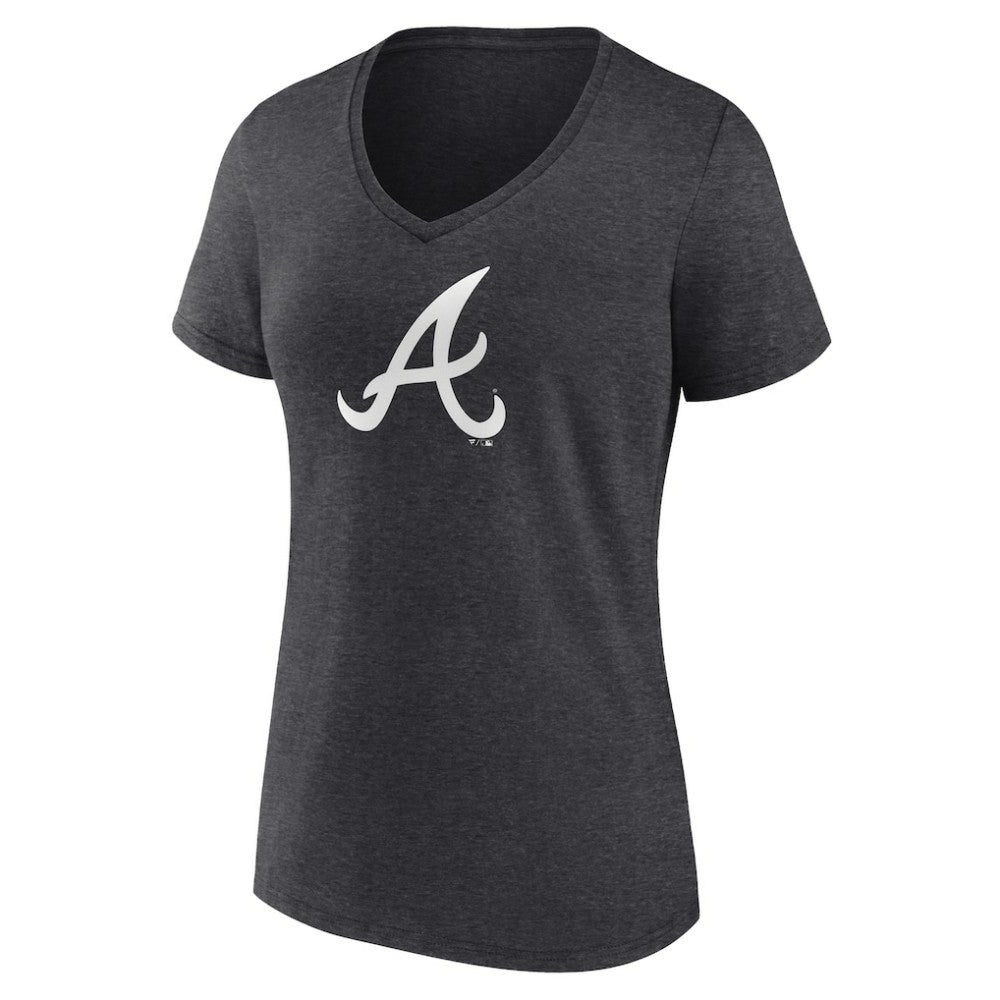 MLB Atlanta Braves Women's Monochrome V-Neck T-Shirt