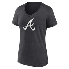 MLB Atlanta Braves Women's Monochrome V-Neck T-Shirt
