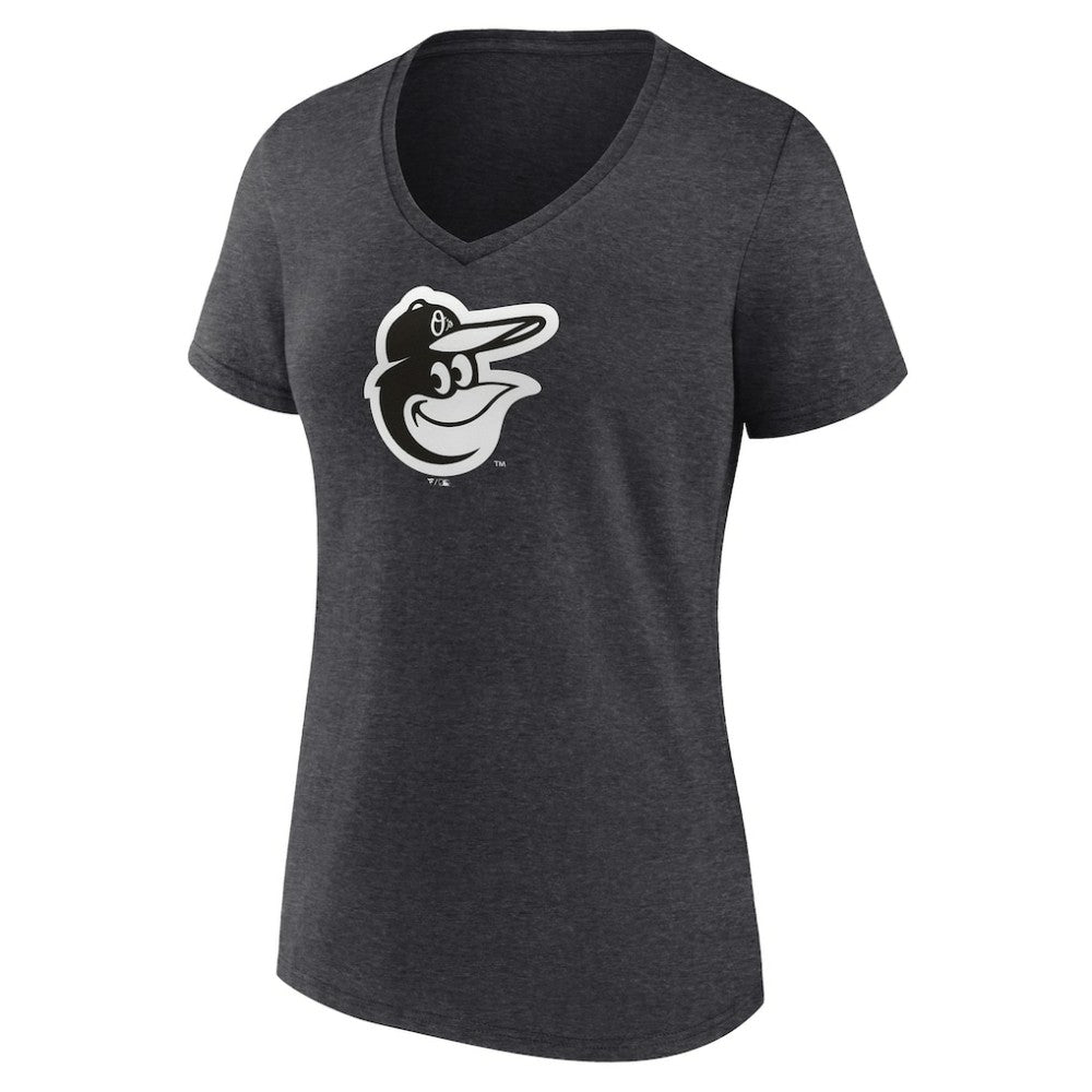 MLB Baltimore Orioles Women's Monochrome V-Neck T-Shirt