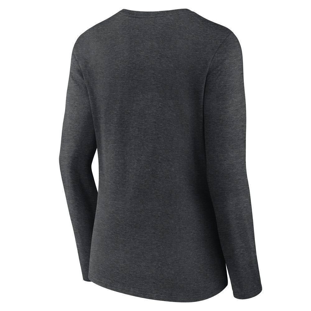 MLB Cincinnati Reds Women's Monochrome Long Sleeve V-Neck T-Shirt