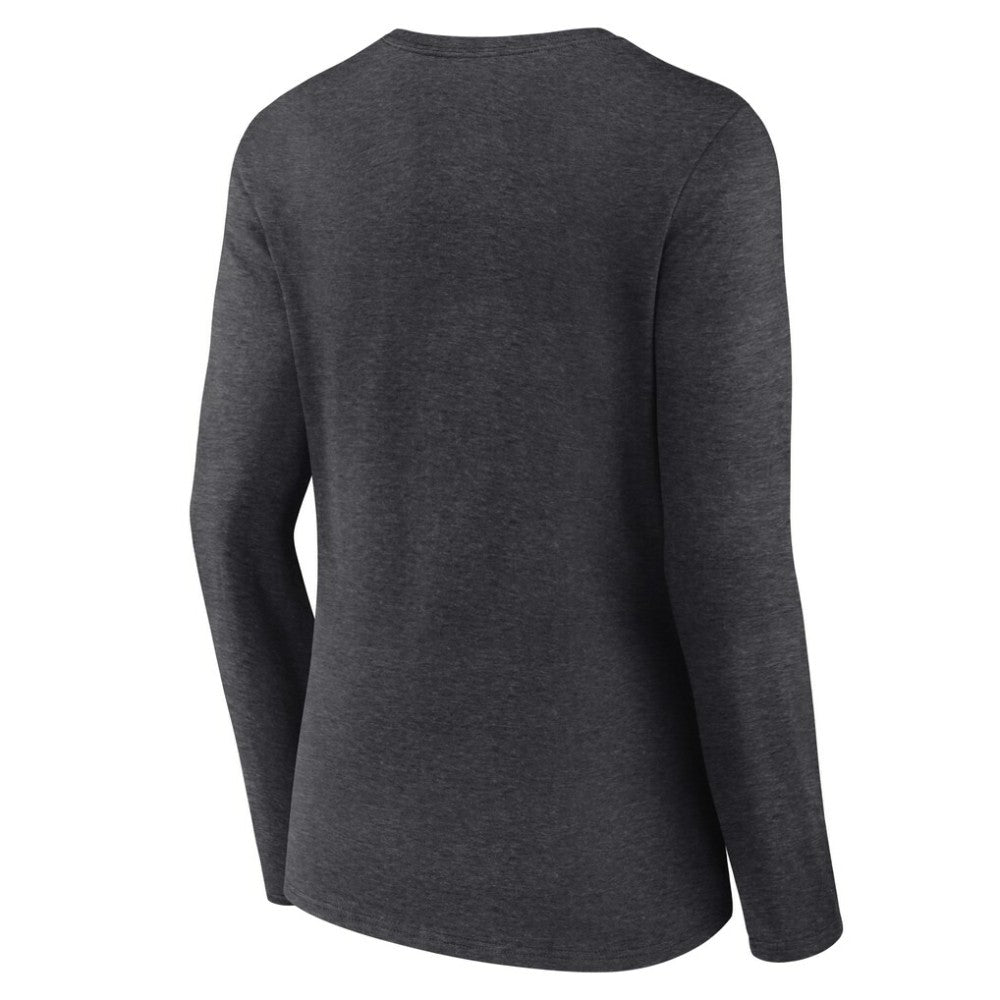 MLB Cleveland Guardians Women's Monochrome Long Sleeve V-Neck T-Shirt