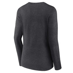 MLB Detroit Tigers Women's Monochrome Long Sleeve V-Neck T-Shirt