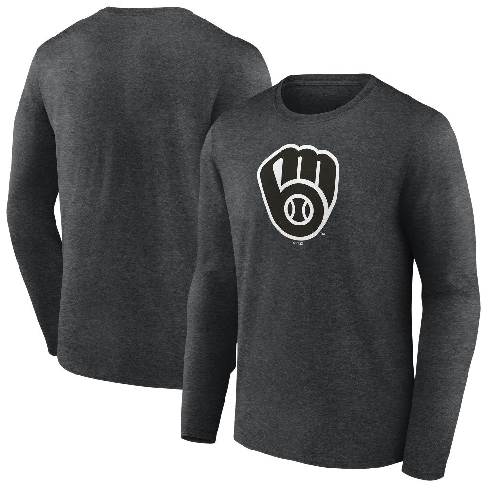 MLB Milwaukee Brewers Monochrome Long Sleeve T-Shirt