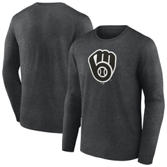 MLB Milwaukee Brewers Monochrome Long Sleeve T-Shirt