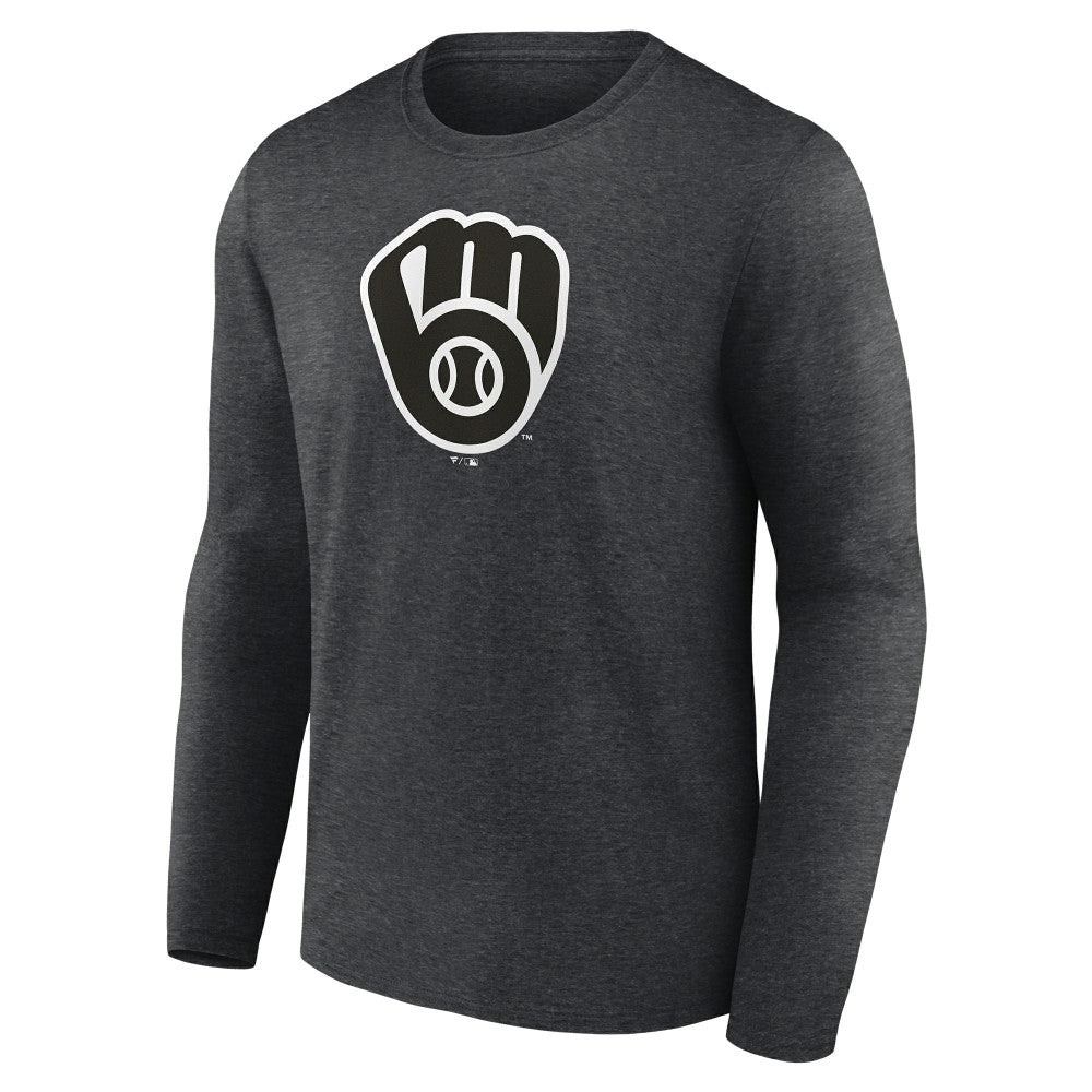 MLB Milwaukee Brewers Monochrome Long Sleeve T-Shirt