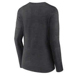 MLB Milwaukee Brewers Women's Monochrome Long Sleeve V-Neck T-Shirt