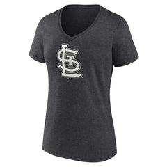 MLB St. Louis Cardinals Women's Monochrome V-Neck T-Shirt