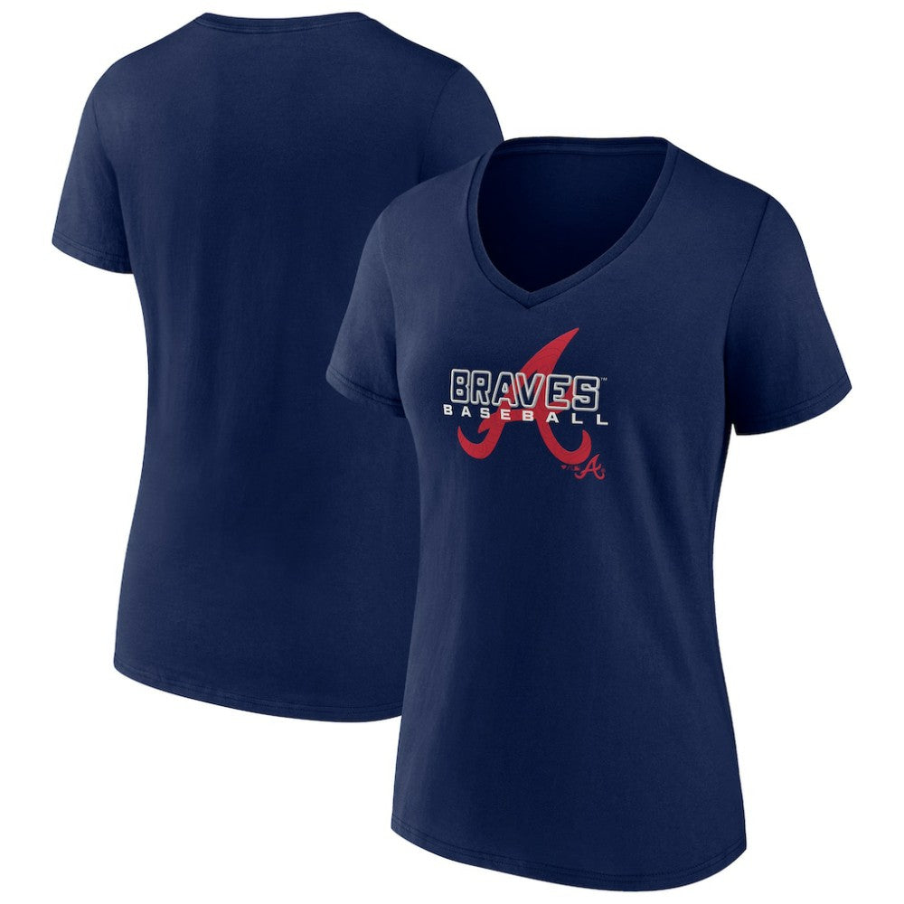 MLB Atlanta Braves Women's Stellar V-Neck T-Shirt