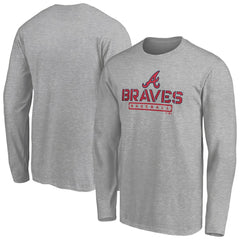 MLB Atlanta Braves Evanston Stencil Long Sleeve T-Shirt