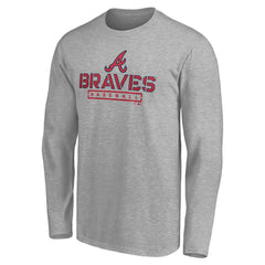 MLB Atlanta Braves Evanston Stencil Long Sleeve T-Shirt