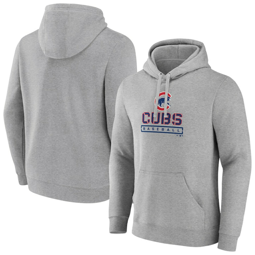 MLB Chicago Cubs Evanston Stencil Pullover Hoodie