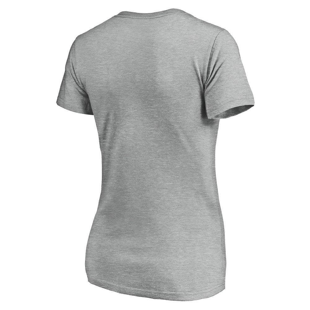 MLB Cincinnati Reds Women's Evanston Stencil V-Neck T-Shirt