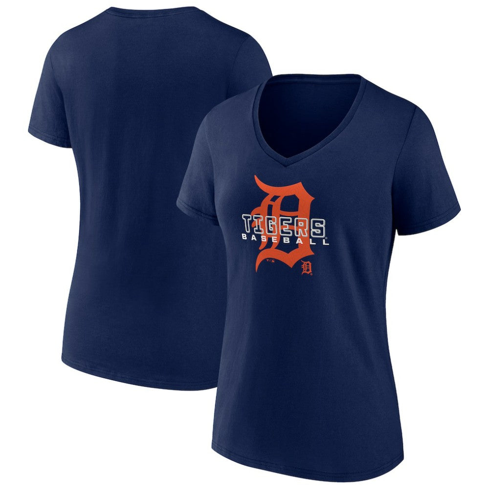 MLB Detroit Tigers Women's Stellar V-Neck T-Shirt