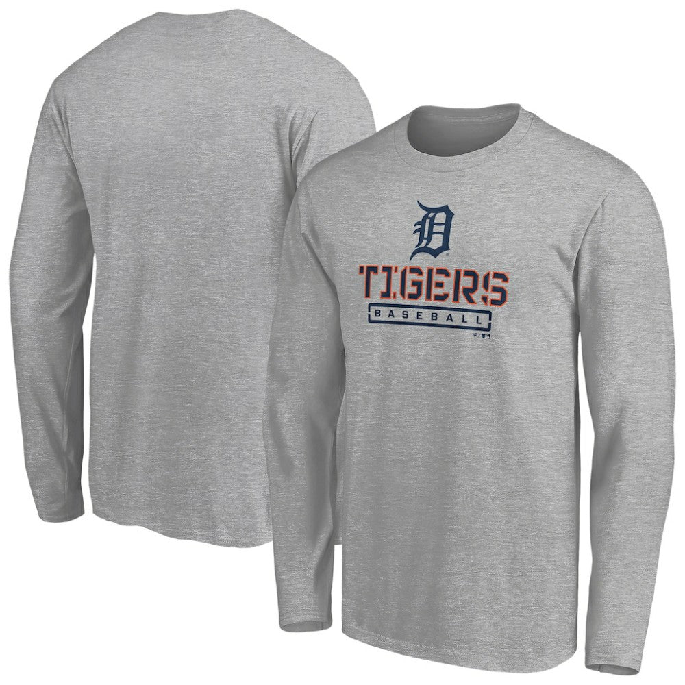 MLB Detroit Tigers Evanston Stencil Long Sleeve T-Shirt