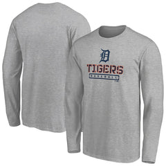 MLB Detroit Tigers Evanston Stencil Long Sleeve T-Shirt