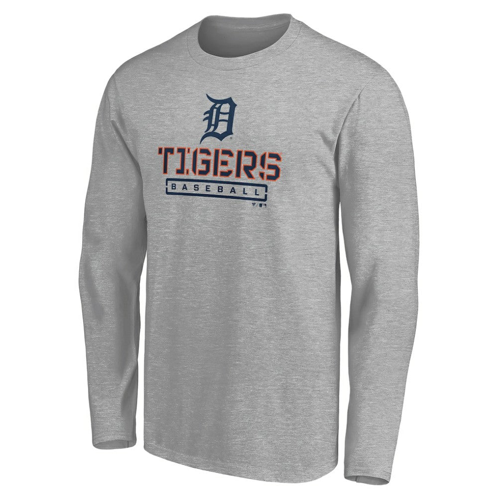 MLB Detroit Tigers Evanston Stencil Long Sleeve T-Shirt