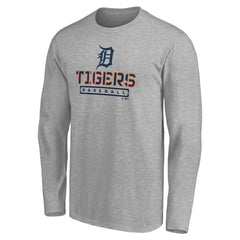 MLB Detroit Tigers Evanston Stencil Long Sleeve T-Shirt