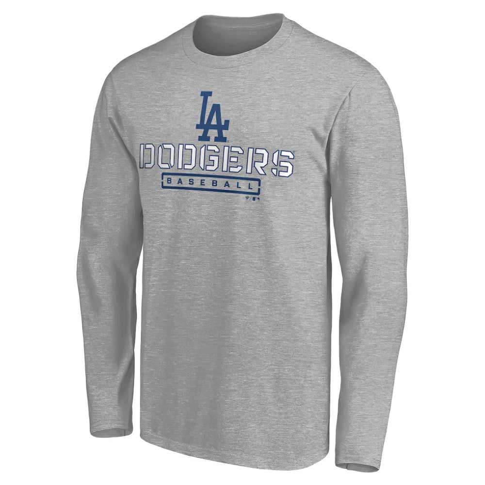 MLB Los Angeles Dodgers Evanston Stencil Long Sleeve T-Shirt