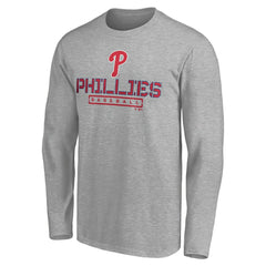 MLB Philadelphia Phillies Evanston Stencil Long Sleeve T-Shirt