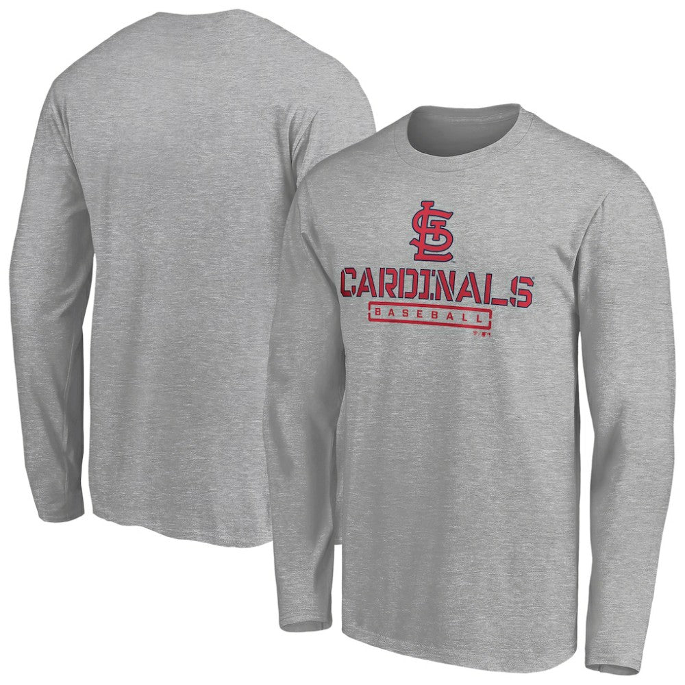 MLB St. Louis Cardinals Evanston Stencil Long Sleeve T-Shirt