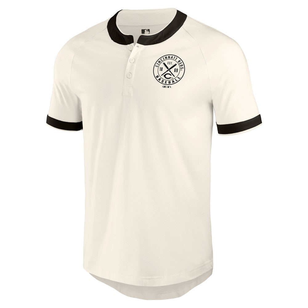 MLB Cincinnati Reds Darius Rucker Collection by Fanatics Henley Raglan T-Shirt