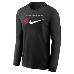 MLB Arizona Diamondbacks Nike Local Logo Swoosh Lockup Long Sleeve T-Shirt