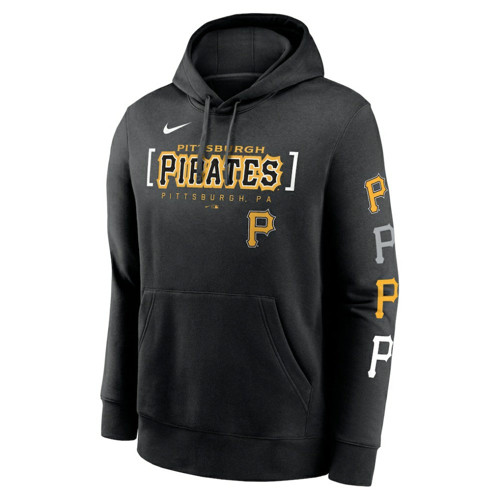 MLB Pittsburgh Pirates Nike Club Stack Pullover Hoodie
