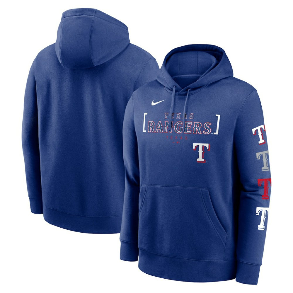 MLB Texas Rangers Nike Club Stack Pullover Hoodie