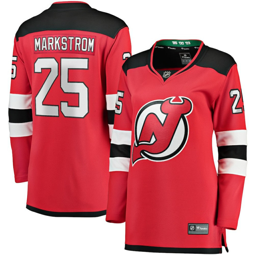 NHL Red Jacob Markstrom New Jersey Devils Fanatics Women's Home Breakaway Jersey