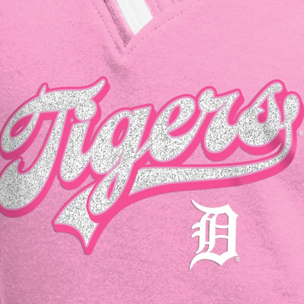 MLB Detroit Tigers New Era Girls Youth Mommy & Me Raglan V-Neck T-Shirt