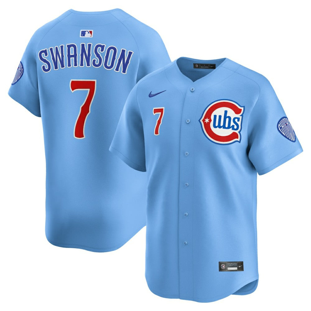 MLB Dansby Swanson Chicago Cubs Nike 2nd Alternate Limited Player Jersey