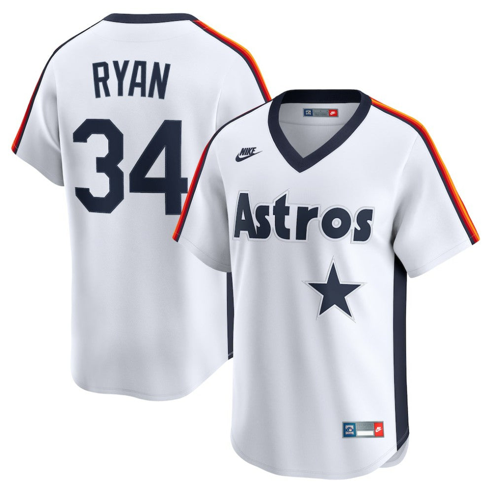MLB Nolan Ryan Houston Astros Nike Throwback Cooperstown Collection Limited Jersey