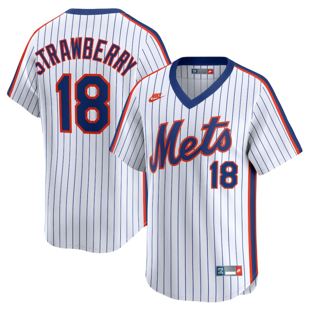 MLB Darryl Strawberry New York Mets Nike Throwback Cooperstown Collection Limited Jersey