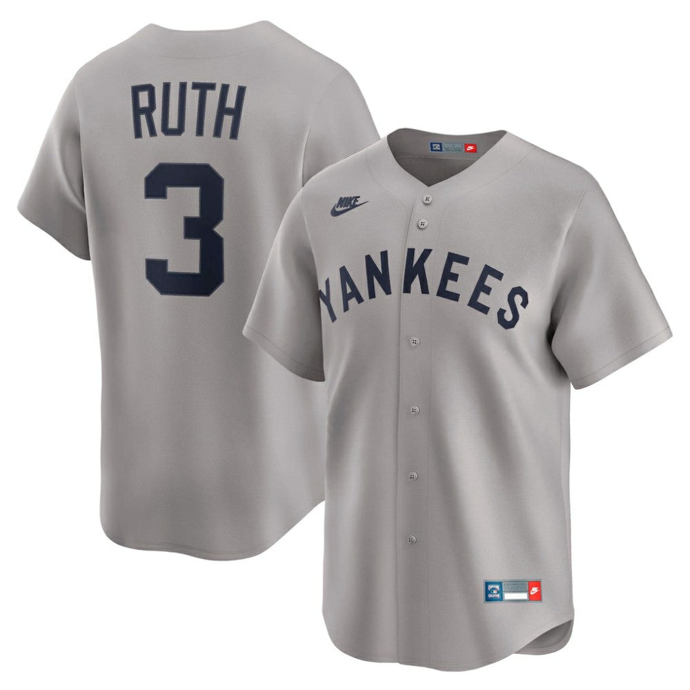 MLB Babe Ruth New York Yankees Nike Throwback Cooperstown Collection Limited Jersey
