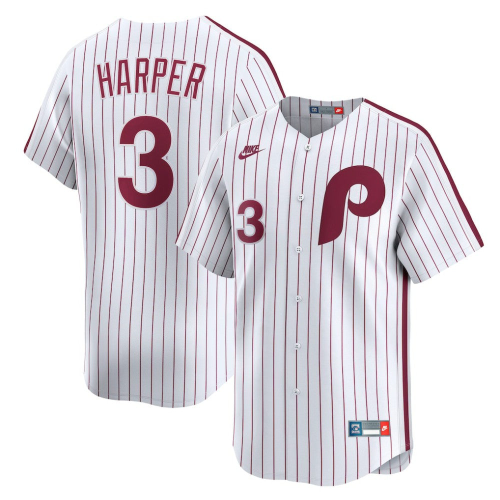 MLB Bryce Harper Philadelphia Phillies Nike  Cooperstown Collection Limited Jersey