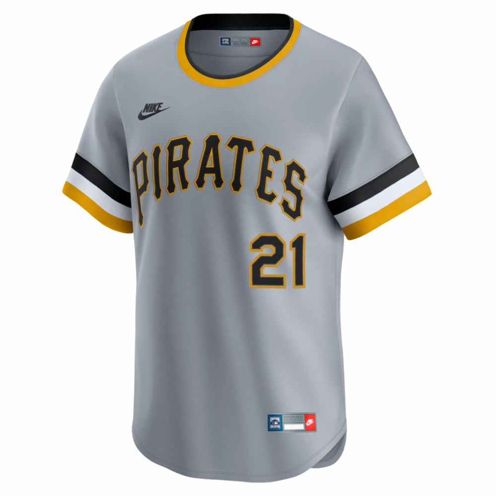 MLB Roberto Clemente Pittsburgh Pirates Nike Throwback Cooperstown Collection Limited Jersey