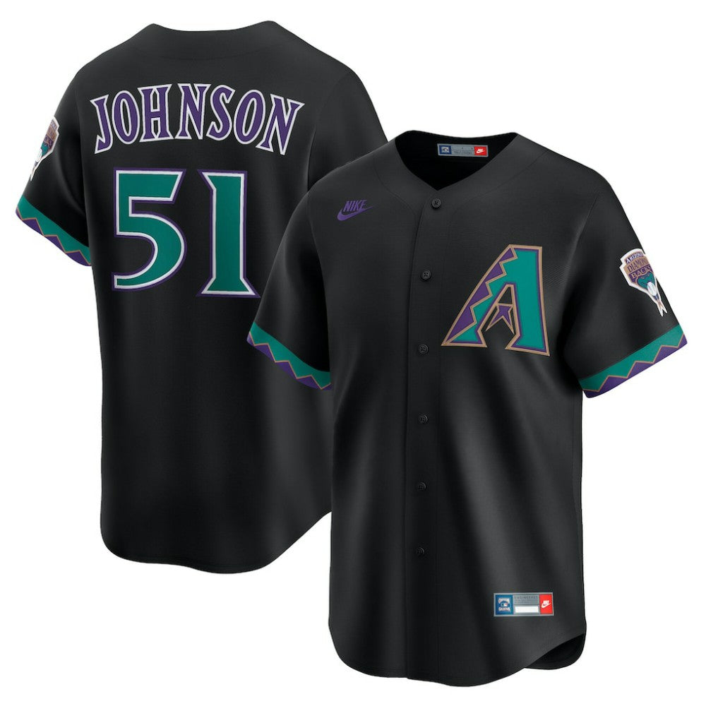 MLB Randy Johnson Arizona Diamondbacks Nike Throwback Cooperstown Collection Limited Jersey