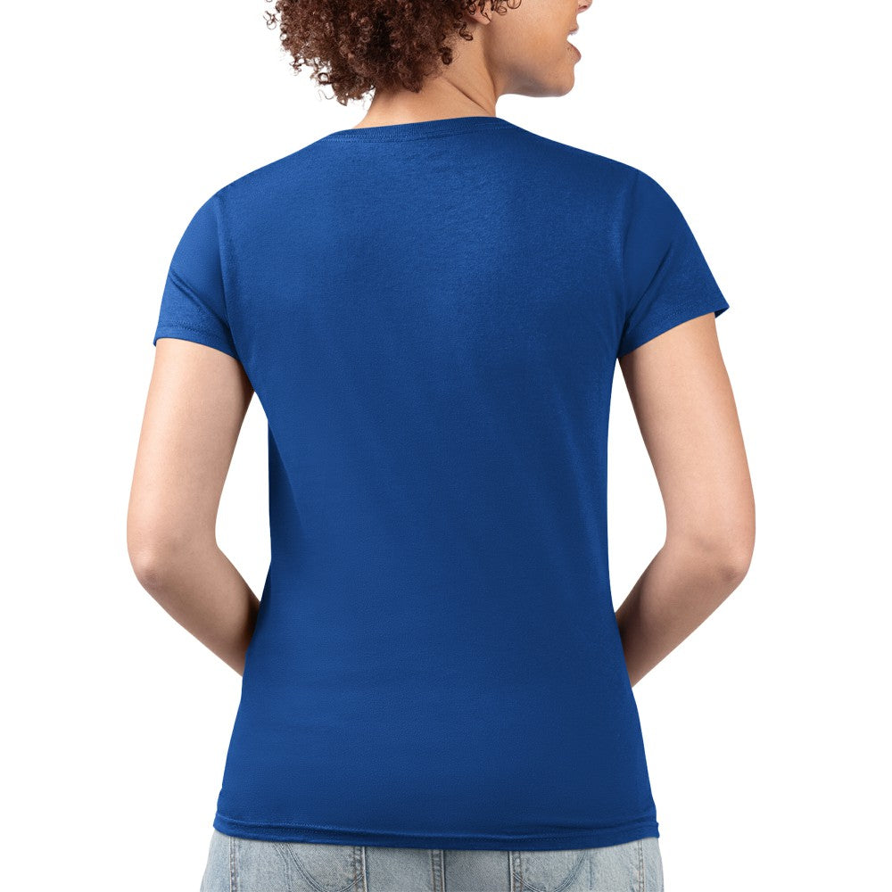 MLB Kansas City Royals G-III 4Her by Carl Banks Women's Super-Slim Fit Lightweight Flowers Graphic V-Neck T-Shirt