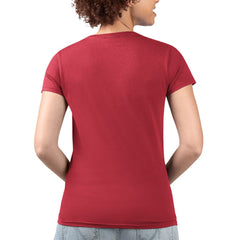 MLB Philadelphia Phillies G-III 4Her by Carl Banks Women's Super-Slim Fit Lightweight Flowers Graphic V-Neck T-Shirt