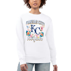 MLB Kansas City Royals G-III 4Her by Carl Banks Women's Flowers Graphic Pullover Sweatshirt